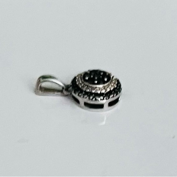 Black Diamond Art Deco Style Pendant/Charm - Picture 3 of 4